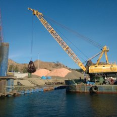 Dredging Works using Grab Dredger